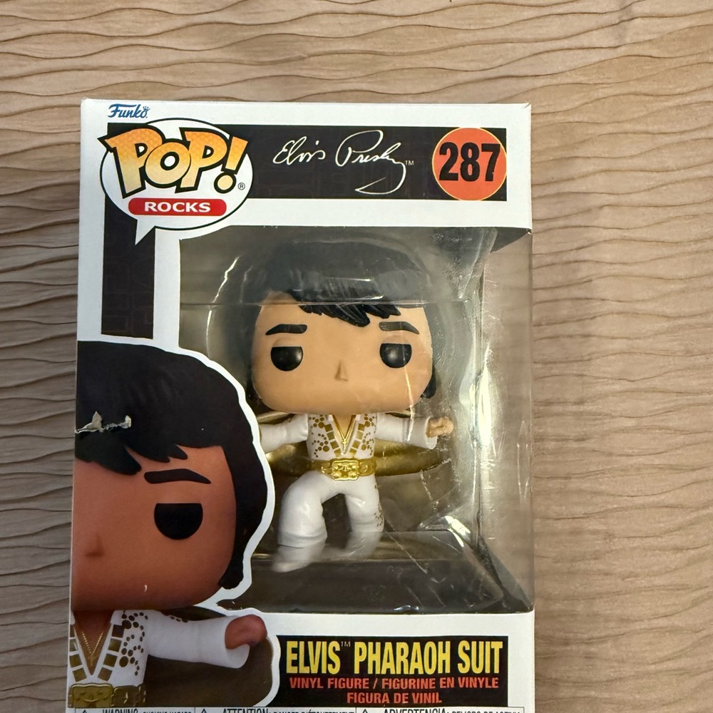 Funko Pop Rocks Elvis Pharaoh Suit White and Gold Figure